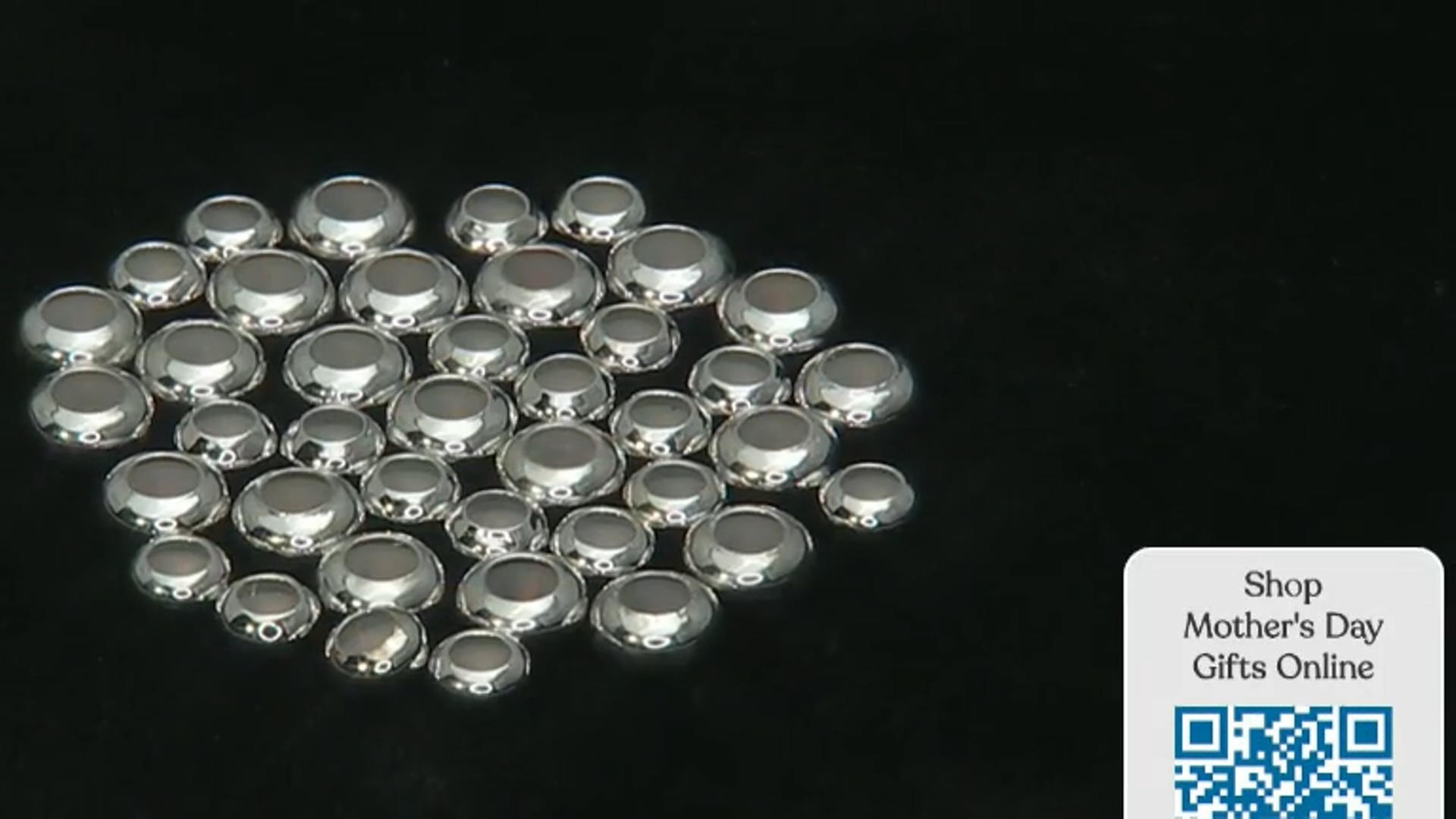 Sliding Clasp Silicone Beads in 2 Sizes in Silver Tone 40 Pieces Total Video Thumbnail