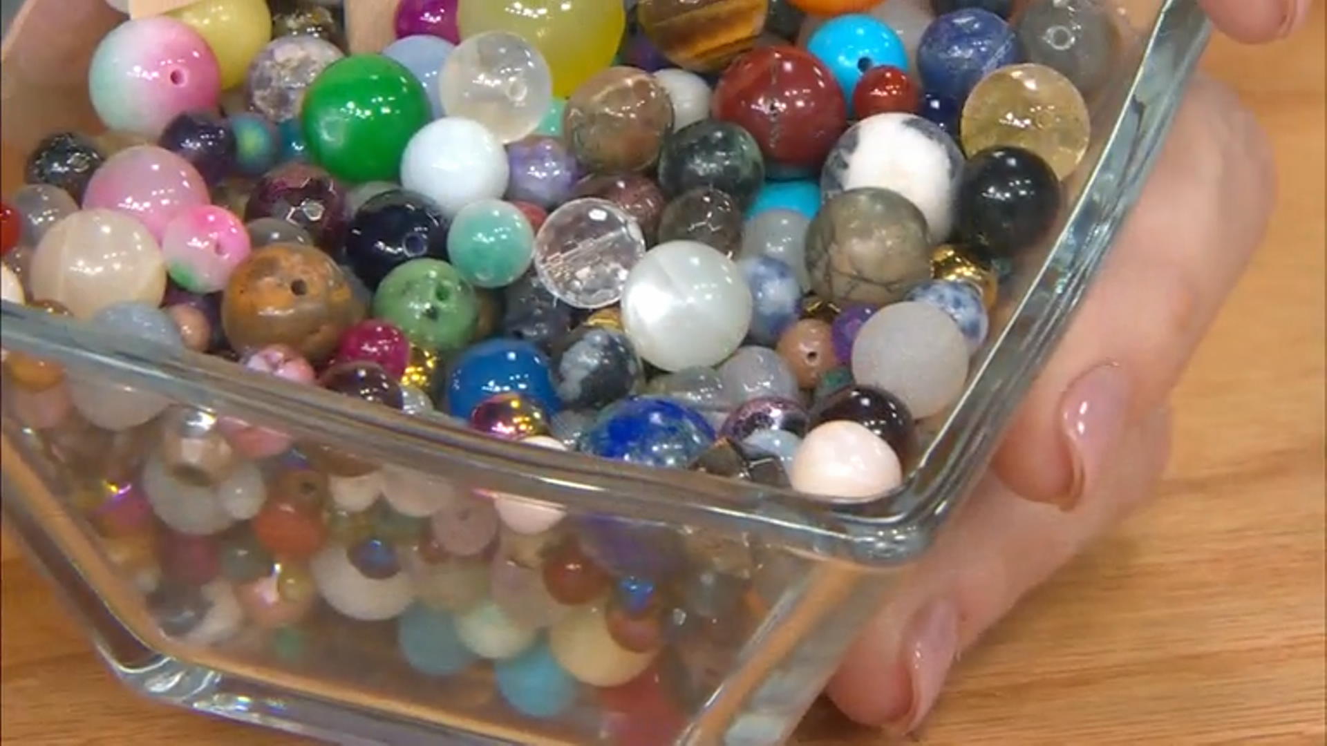 Multi-Stone Assorted Shape & Size 1lb Loose Bead Mix Video Thumbnail