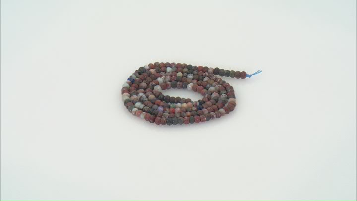 Multicolor Piertersite 2x3mm Faceted Rondelle Bead Strand Approximately 14-15" in Length Video Thumbnail