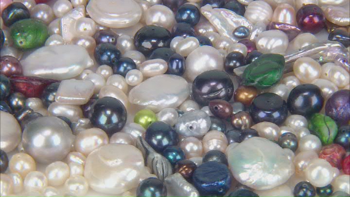 Multicolor Assorted Cultured Freshwater Pearl 1/2 lb Mix Video Thumbnail
