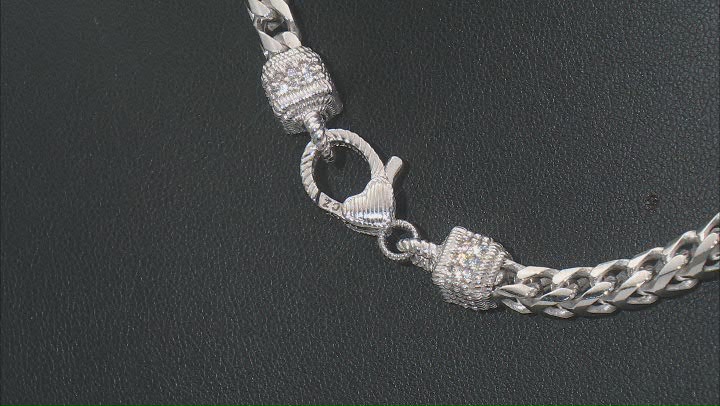 Judith Ripka Amethyst & Cubic Zirconia Rhodium Over Sterling Silver Verona Lariat Necklace 3.35ctw Video Thumbnail