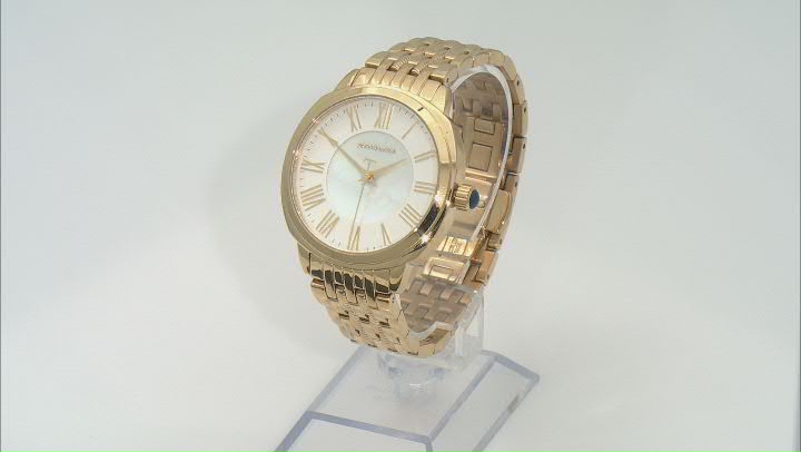 Judith Ripka Silvertone Stainless Steel Luella Watch With Mother-of-Pearl Dial Video Thumbnail