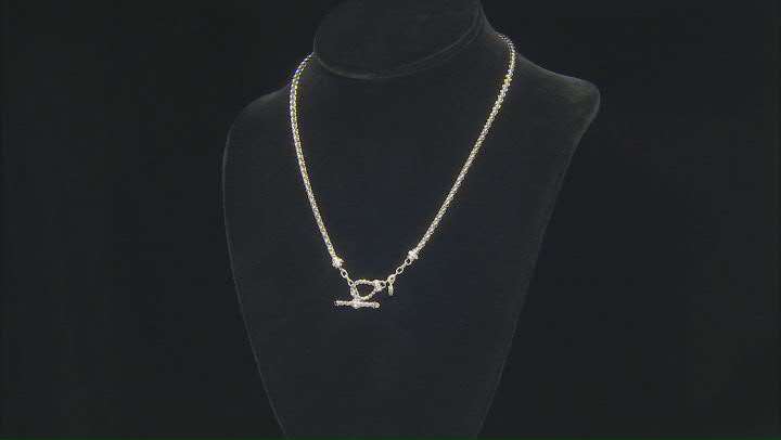Judith Ripka Cubic Zirconia & Rock Crystal Quartz Rhodium Over Silver Classic Necklace 0.62ctw Video Thumbnail