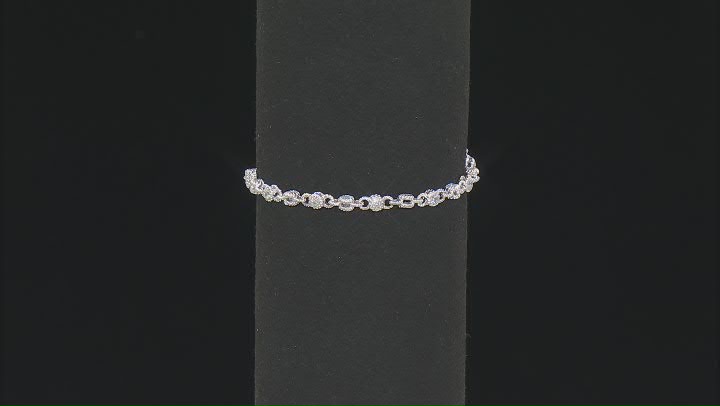 Judith Ripka Haute Collection Cubic Zirconia Rhodium Over Silver Rolling Tennis Bracelet 4.00ctw Video Thumbnail