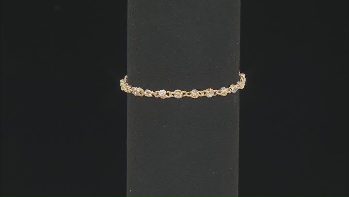 Judith Ripka Haute Collection Cubic Zirconia 14k Gold Clad Rolling Tennis Bracelet 4.00ctw Video Thumbnail