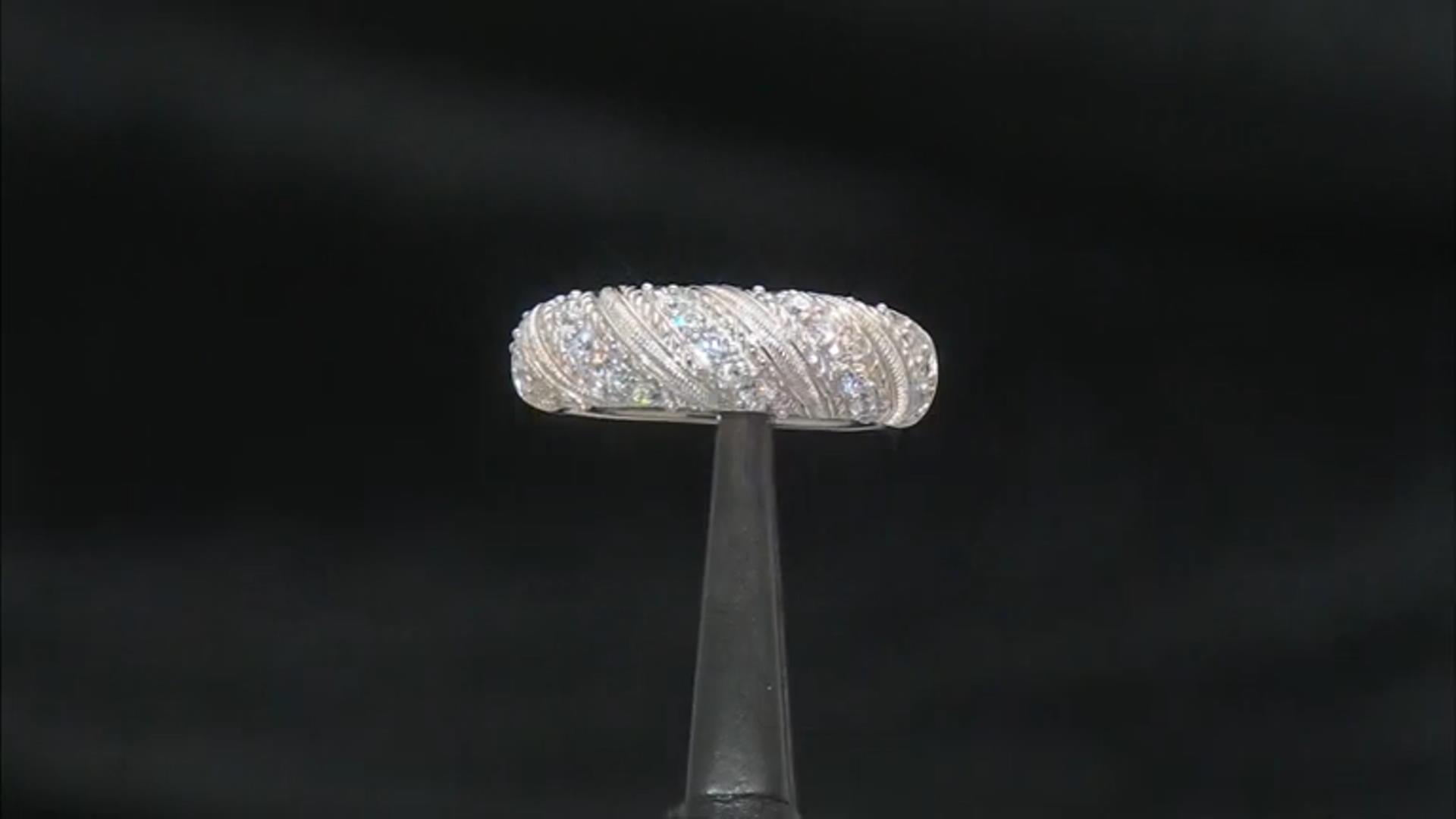 Judith Ripka Haute Collection Cubic Zirconia Rhodium Over