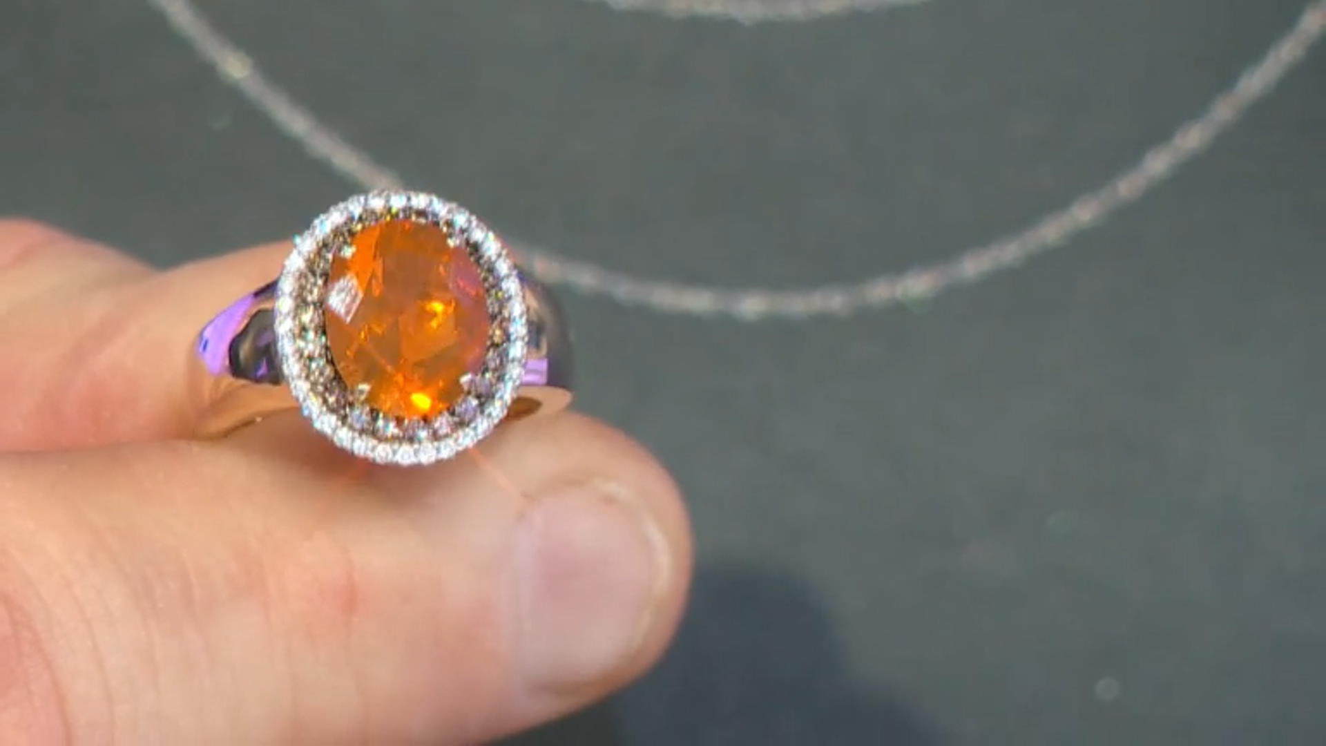 Orange Fire Opal 14K Yellow Gold Ring 2.50ctw Video Thumbnail
