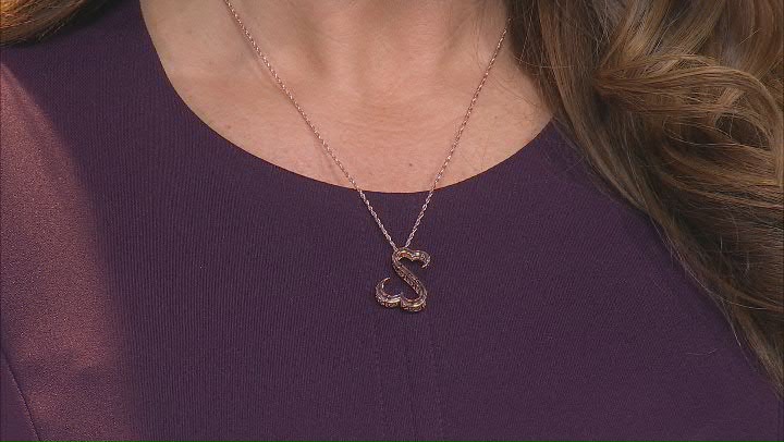 14k Rose Gold Over Sterling Silver Pendant With Chain Video Thumbnail