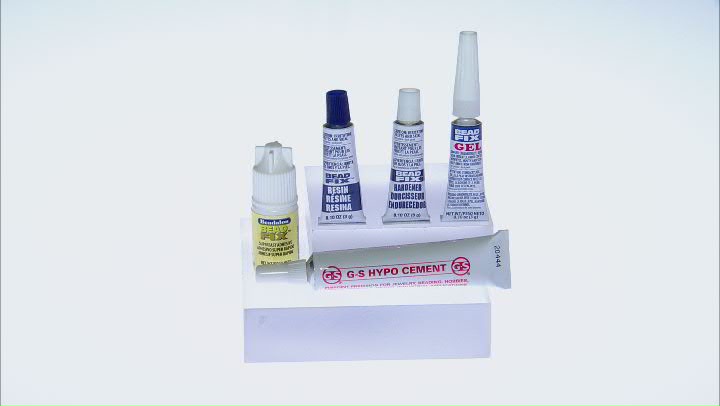 Beadalon(TM) Glue and Adhesive Kit Includes 2-Part Epoxy, BeadFix, BeadFix Gel & Bead Stringing Glue Video Thumbnail