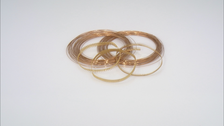 Brass Gallery Wire Supply Kit includes Oval, Heart, and Long Stick Wire Video Thumbnail