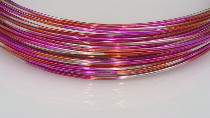 20 Gauge Multi Color Wire in Fuchsia/Orange/Silver Tone Color Appx 25ft Total Video Thumbnail