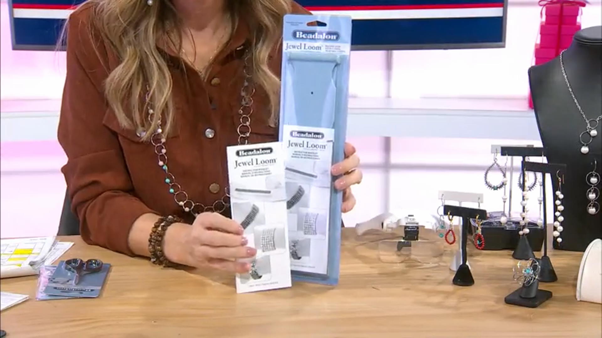 Jewel Loom Starter Kit Includes 2 Looms, Designer Beading Scissors, and Jewel Loom Needles Set of 18 Video Thumbnail