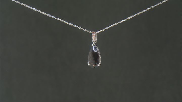 Brown Smoky Quartz With Andalusite Rhodium Over Sterling Silver Pendant/Chain 7.74ctw Video Thumbnail