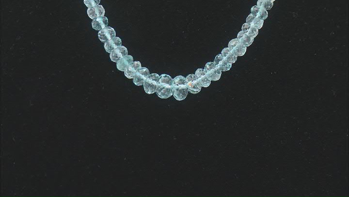 Sky Blue Topaz Rhodium Over Sterling Silver Necklace Video Thumbnail