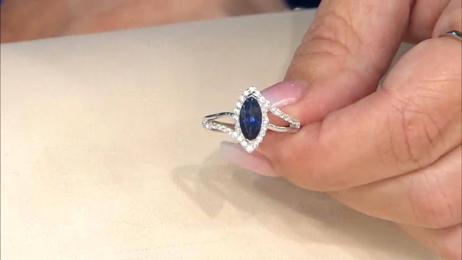 Iolite Rhodium Over Sterling Silver Ring 1.08ctw Video Thumbnail