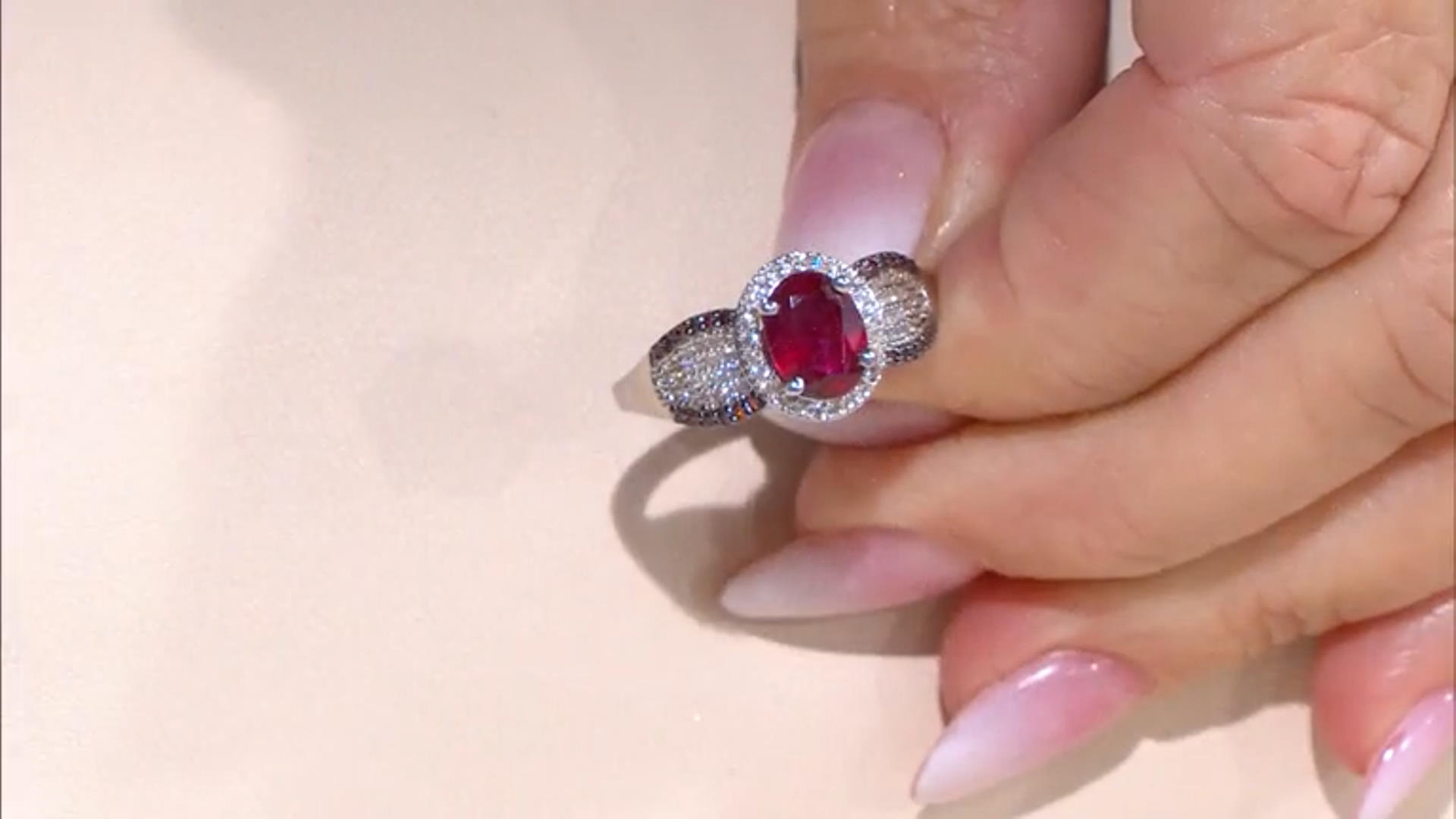 Red Mahaleo® Ruby Platinum Over Sterling Silver Ring 2.72ctw Video Thumbnail