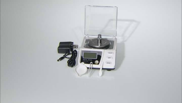 Portable Digital Scale Measures Carat & Gram Weight includes Ac Adapter & Batteries Video Thumbnail