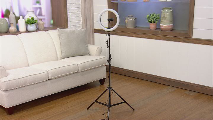 LED Ring Light Lamp with Tripod and Smart Phone Stand Video Thumbnail
