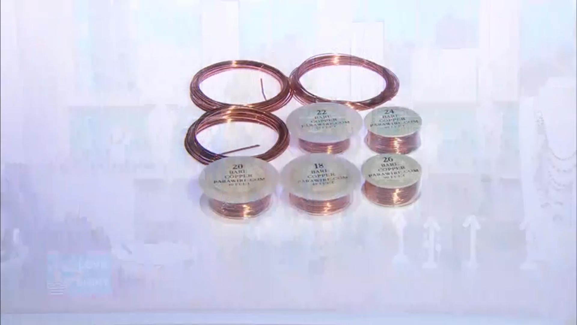 Copper Wire and Half-Hard Copper Wire in Assorted Gauges Appx 300ft Total Video Thumbnail