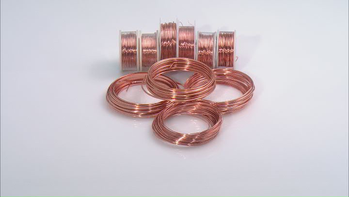 Bare Copper Wire Kit in Round 14, 16, 18, 20, 22, & 28g And Half Round 12 & 20g Assorted Lengths Video Thumbnail