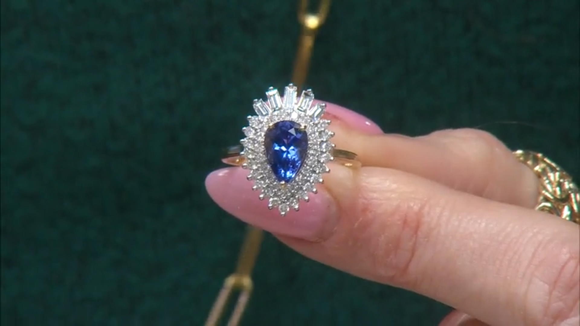 Blue Tanzanite 14k Yellow Gold Ring 2.10ctw Video Thumbnail