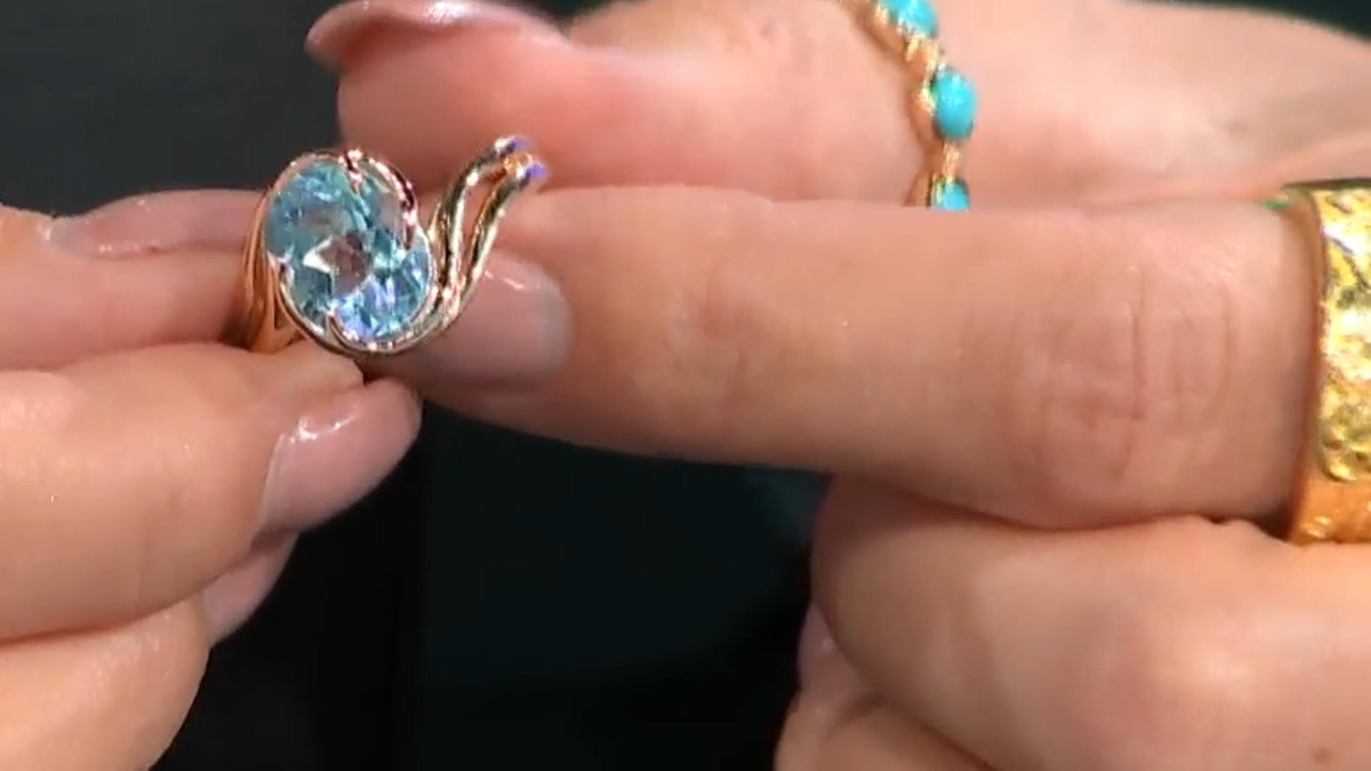 Sky Blue Topaz 18k Yellow Gold Over Sterling Silver Solitaire Ring 3.74ct Video Thumbnail