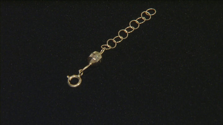 Magnetic Clasp Converter in 10k Yellow Gold With 1 inch Extension Chain Video Thumbnail