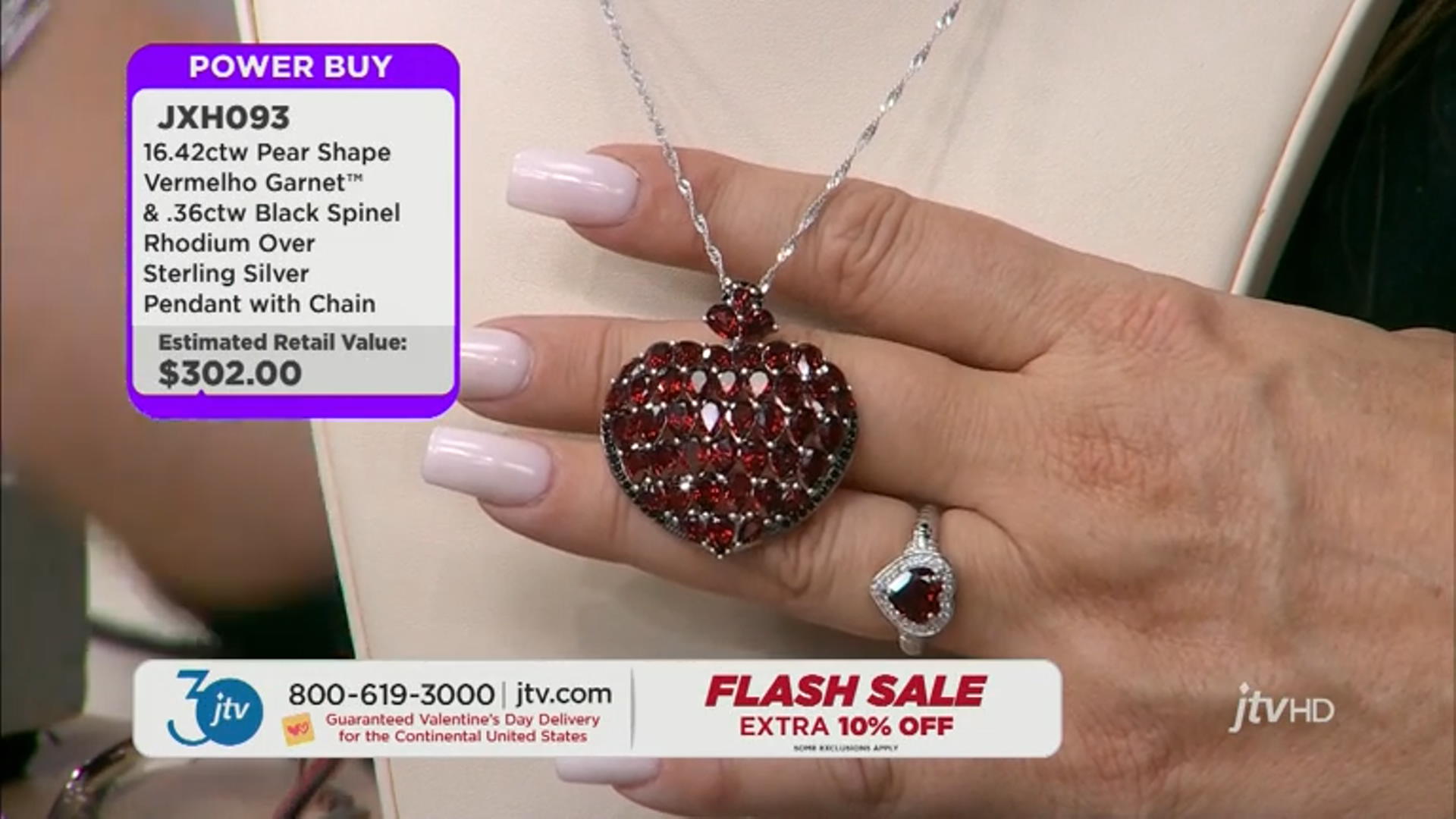 Red Garnet Rhodium Over Silver Pendant With Chain 16.78ctw Video Thumbnail