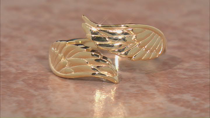 18k Yellow Gold Over Sterling Silver Ring Video Thumbnail