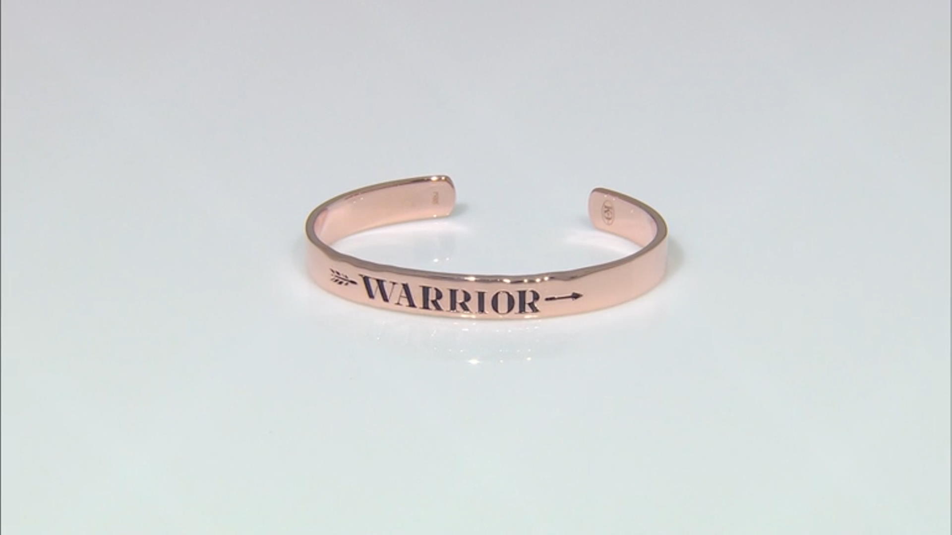 "Warrior" 18k Rose Gold Over Brass Bracelet Video Thumbnail