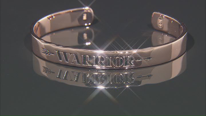 "Warrior" 18k Rose Gold Over Brass Bracelet Video Thumbnail