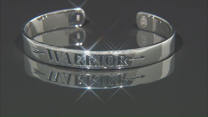 "Warrior" Rhodium Over Brass Bracelet Video Thumbnail