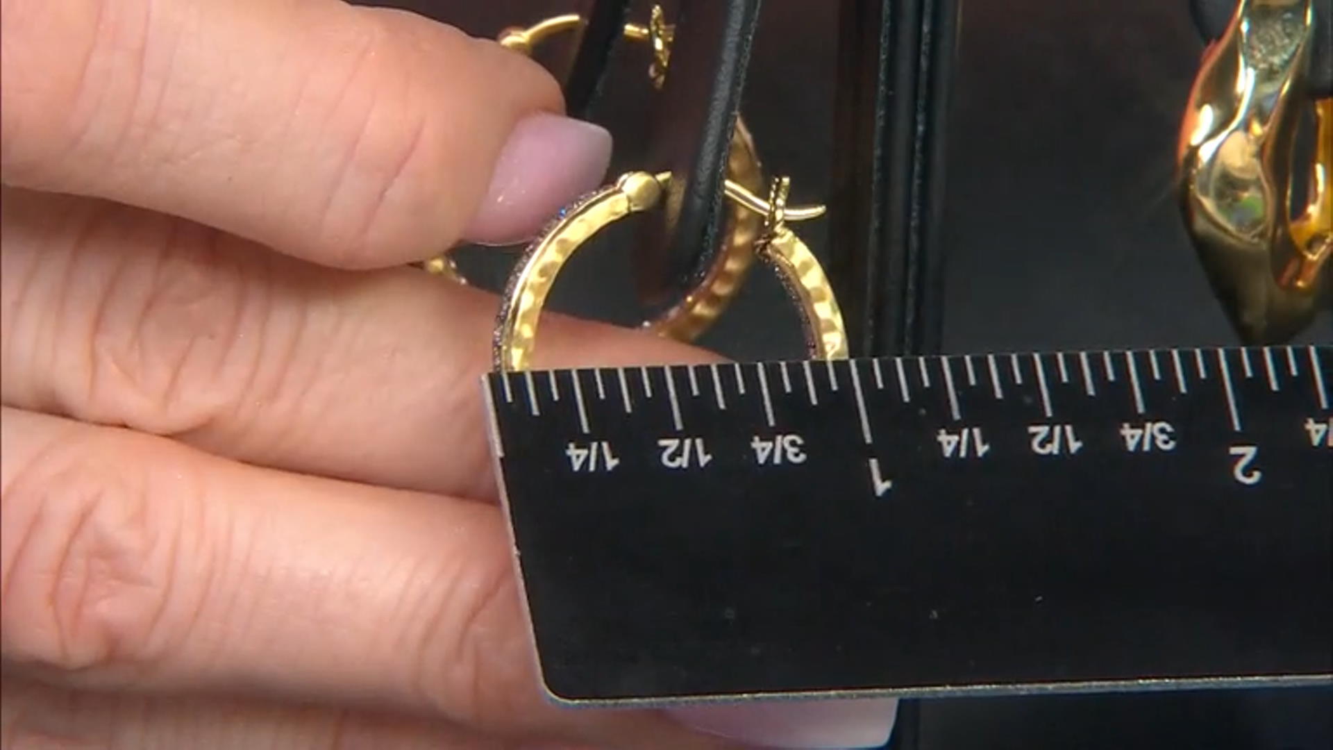 White Cubic Zirconia 18k Yellow Gold Over Bronze And Black Rhodium Earrings 1.61ctw Video Thumbnail