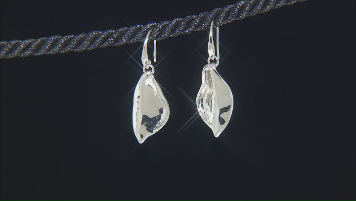 Rhodium Over Sterling Silver Earrings Video Thumbnail