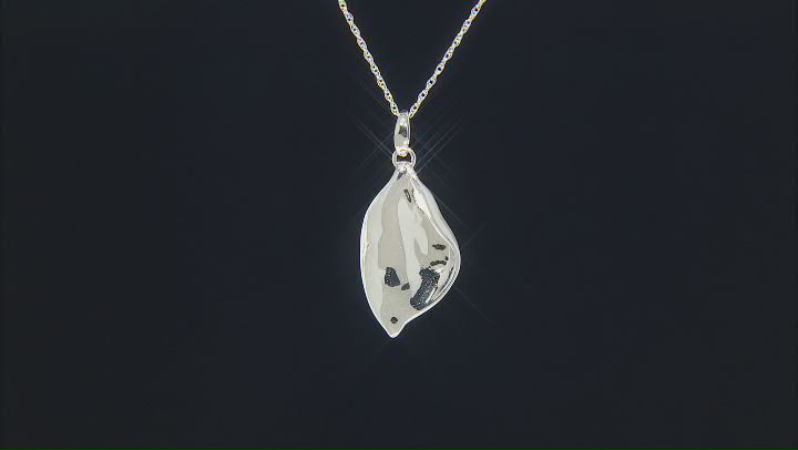 Rhodium Over Sterling Silver Pendant With Chain Video Thumbnail