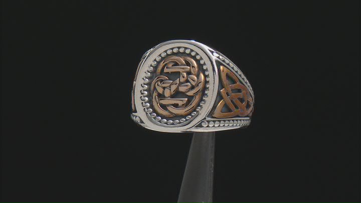 Keith Jack™ Sterling Silver & Bronze Path Of Life Large Ring Video Thumbnail