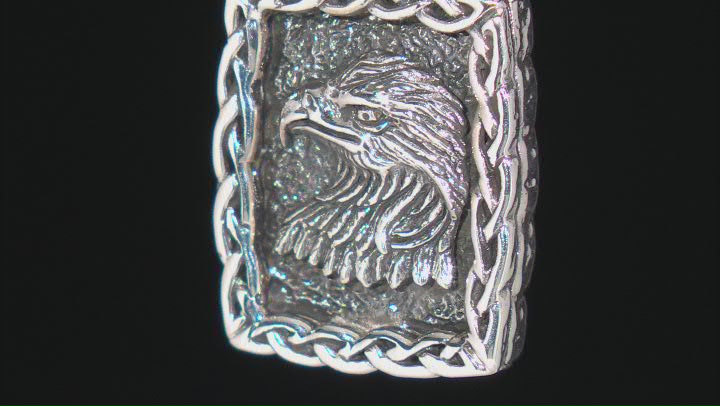 Keith Jack™ Sterling Silver Oxidized Eagle Pendant (Power And Independence) Video Thumbnail
