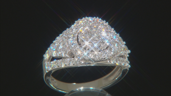 White Lab-Grown Diamond 14K White Gold Ring 2.02ctw Video Thumbnail