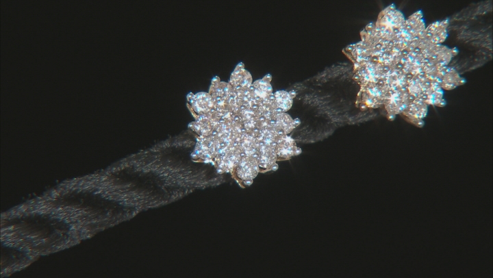 White Lab-Grown Diamond 14K Yellow Gold Earrings .50ctw Video Thumbnail