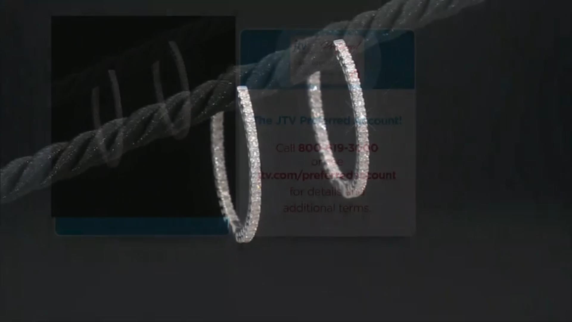 White Lab-Grown Diamond Rhodium Over Sterling Silver Hoop Earrings 0.50ctw Video Thumbnail