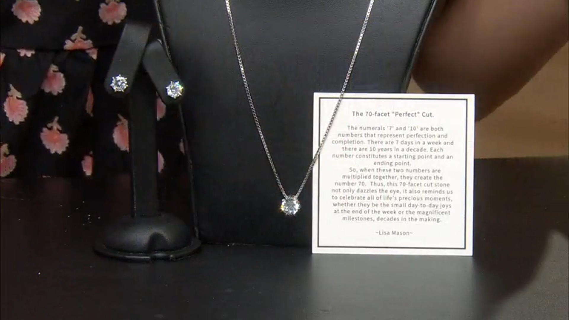 White Cubic Zirconia Platinum Over Sterling Silver Perfect Cut Pendant 3.46ctw Video Thumbnail