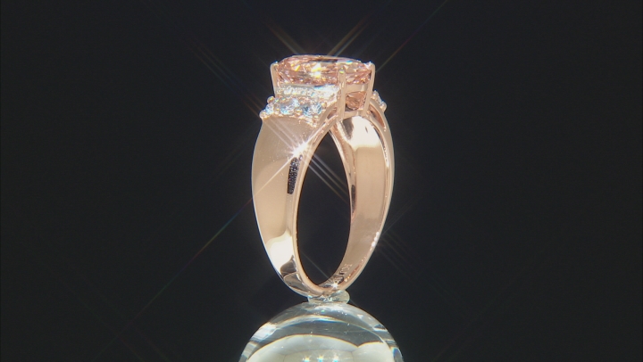 Peach Morganite 10k Rose Gold Ring 2.22ctw Video Thumbnail