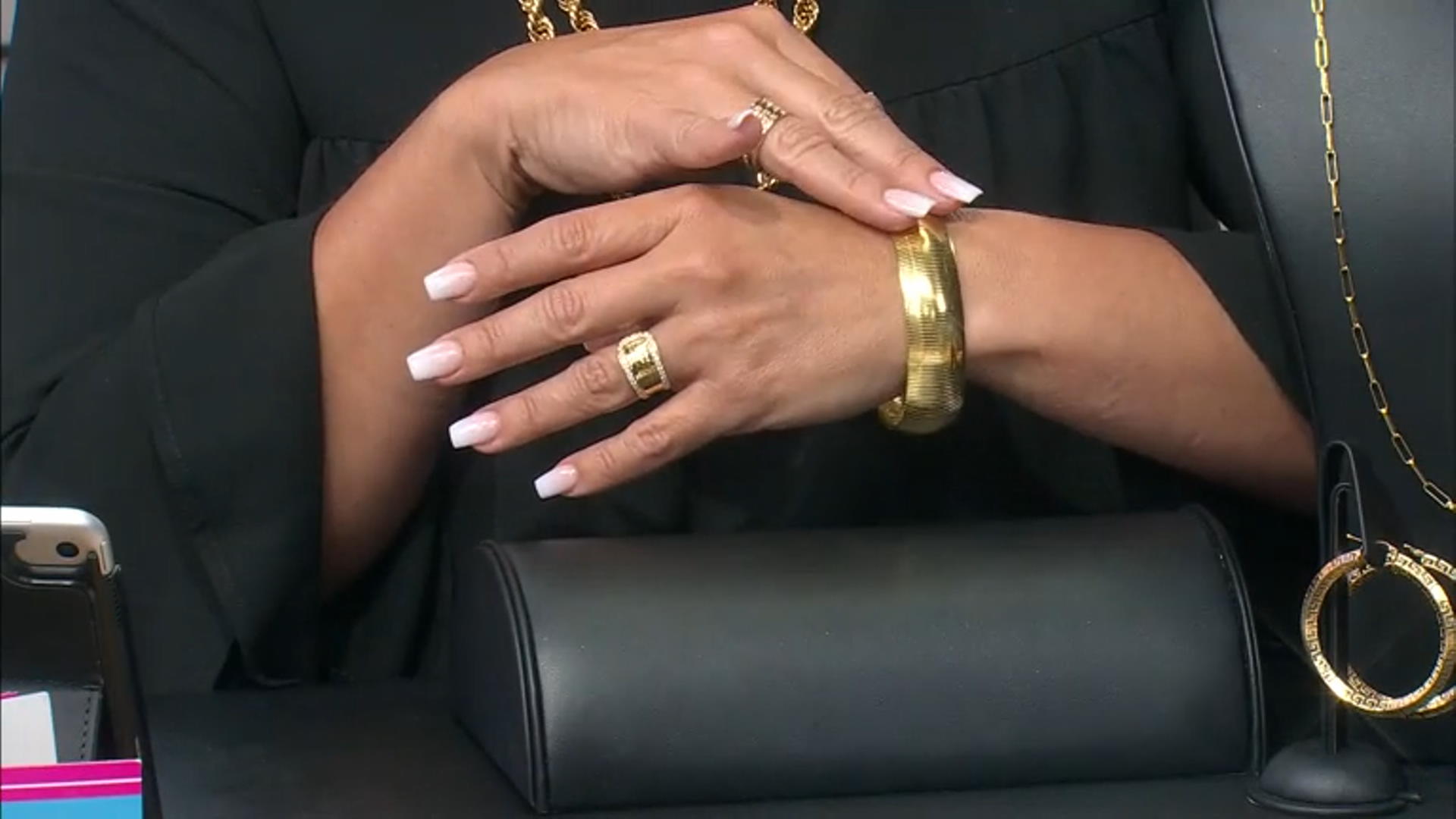 Moda Al Massimo® 18K Yellow Gold Over Bronze Cubic Zirconia Buckle Ring 0.70ctw Video Thumbnail