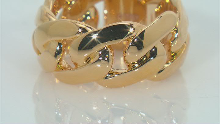 Moda Al Massimo® 18k Yellow Gold Over Bronze Mariner Link Ring Video Thumbnail