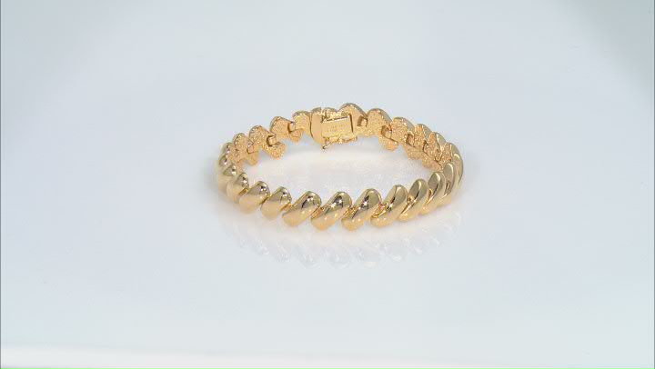 Moda Al Massimo® 18k Yellow Gold Over Bronze San Marco Bracelet Video Thumbnail