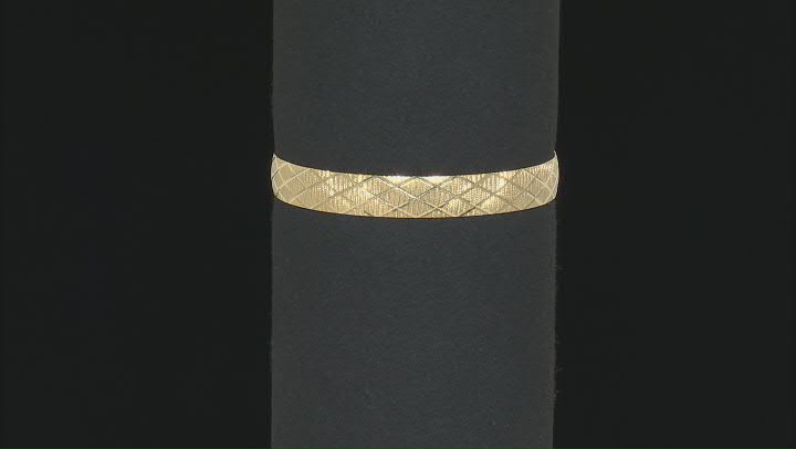 Moda Al Massimo® 18k Yellow Gold Over Bronze 8.3mm Omega Link Bracelet Video Thumbnail