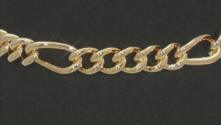 Moda Al Massimo® 18k Yellow Gold Over Bronze Curb Link Bracelet Video Thumbnail