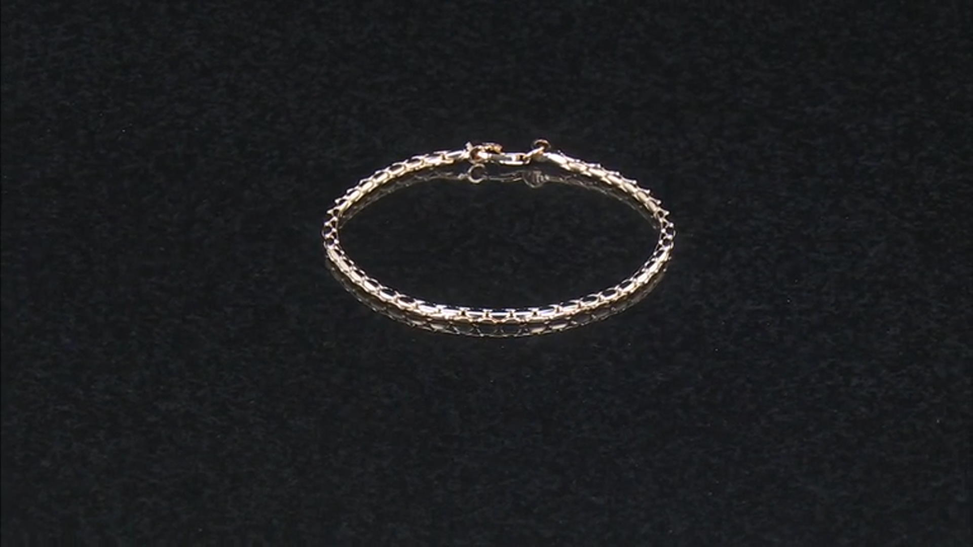18k Yellow Gold Over Bronze Cardano Link Bracelet Video Thumbnail