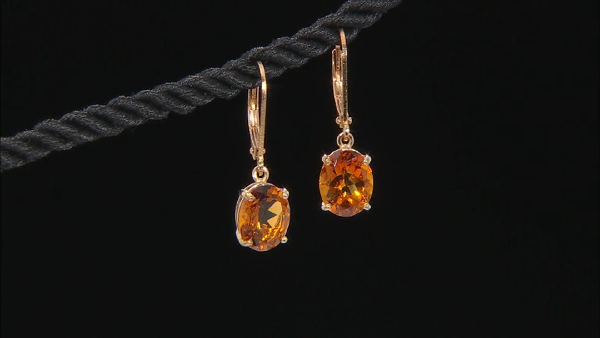 Orange Madeira Citrine 18k Yellow Gold Over Sterling Silver Earrings 3.75ctw Video Thumbnail
