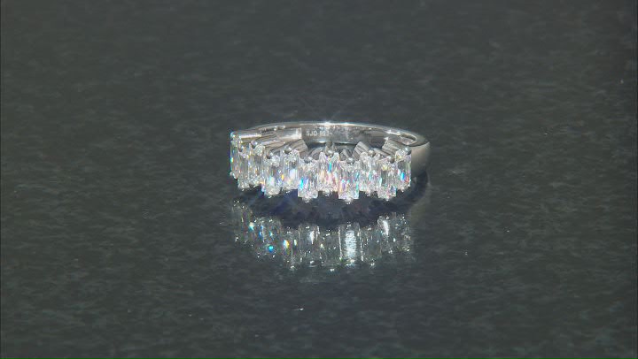 Moissanite Platineve Band Ring.99ctw DEW. Video Thumbnail